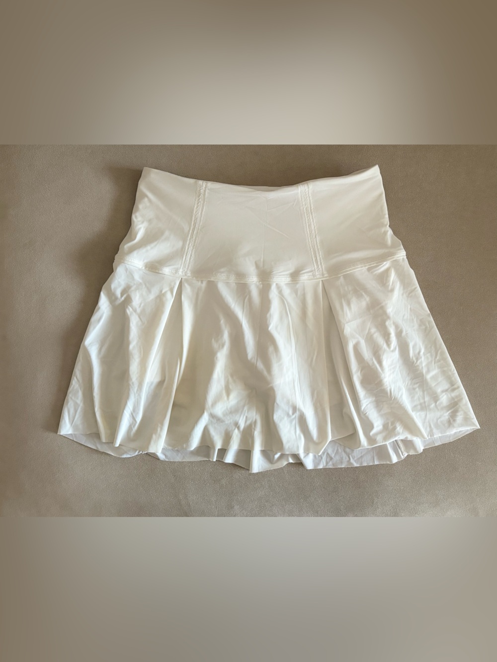 Lululemon White Pleated Tennis Skirt